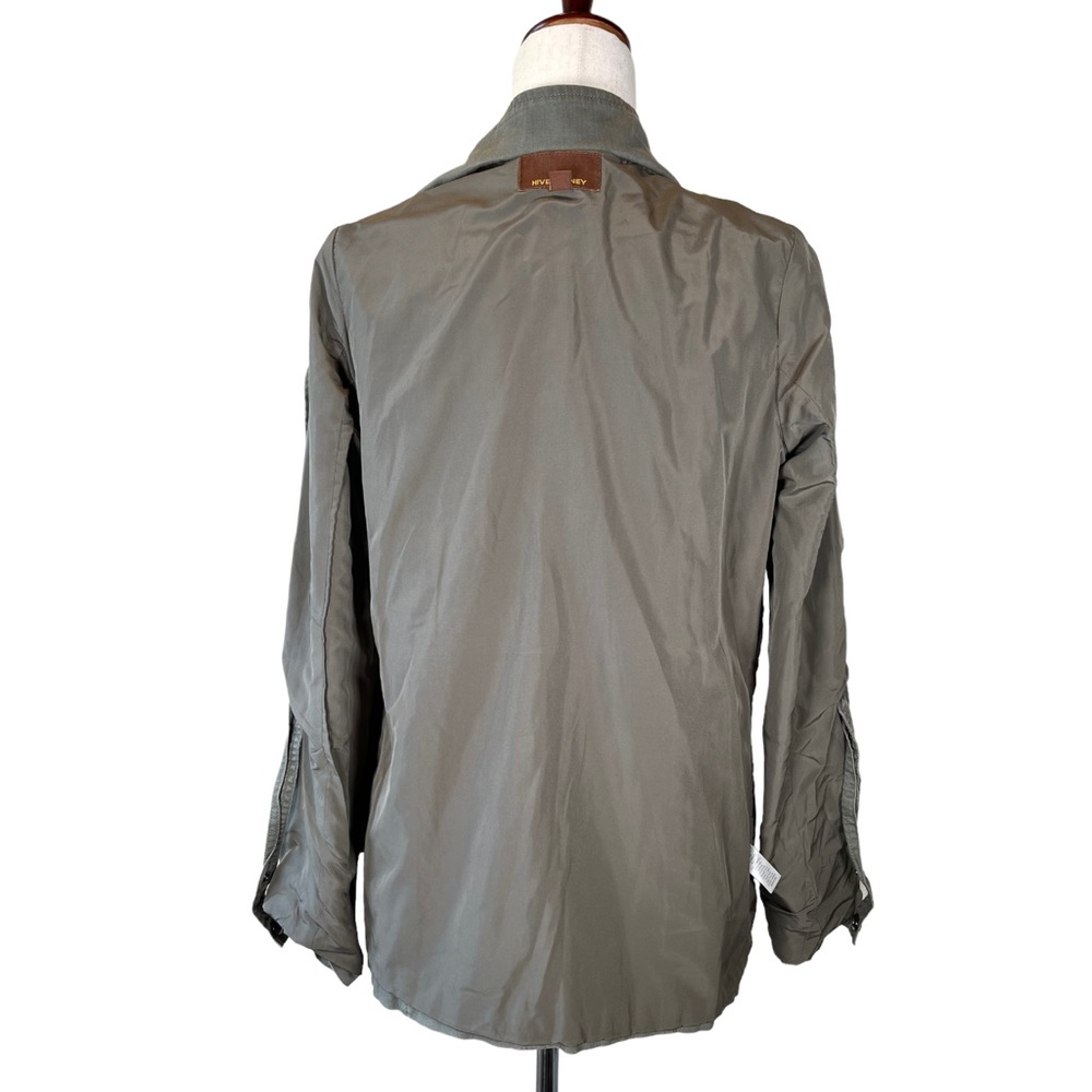 Hive & Honey Green Military Styled Anorak Jacket//S//Waist String Missing - Picture 8 of 9